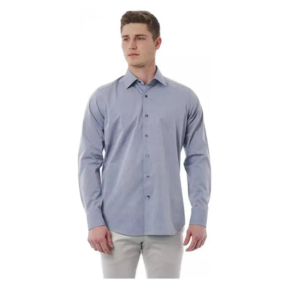 Bagutta Gray Cotton Men Shirt 1728,4XL,67345744032,Bagutta,Clothing,Dress Shirts - Shirts - Clothing,Gray,IT44 | XS,IT46 | S,IT47 | 6XL,Men,Men - Clothing,New with tags,Shirts - Clothing,Shirts - Men - Clothing
