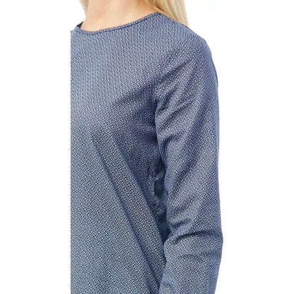 Bagutta Blue Cotton Women Shirt 1728,67345744032,Bagutta,Blue,Clothing,L,New with tags,Pattern - Shirts - Clothing,Shirts - Clothing,Shirts - Women - Clothing,Women,Women - Clothing