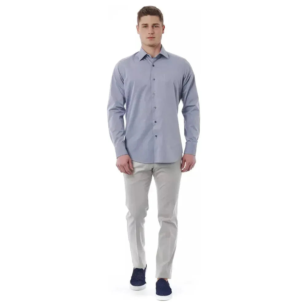 Bagutta Gray Cotton Men Shirt 1728,4XL,67345744032,Bagutta,Clothing,Dress Shirts - Shirts - Clothing,Gray,IT44 | XS,IT46 | S,IT47 | 6XL,Men,Men - Clothing,New with tags,Shirts - Clothing,Shirts - Men - Clothing