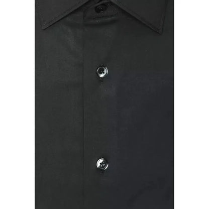 Robert Friedman Gray Cotton Men Shirt Robert Friedman