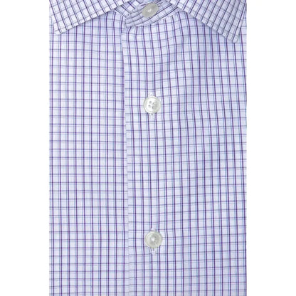 Robert Friedman Burgundy Cotton Men Shirt Robert Friedman
