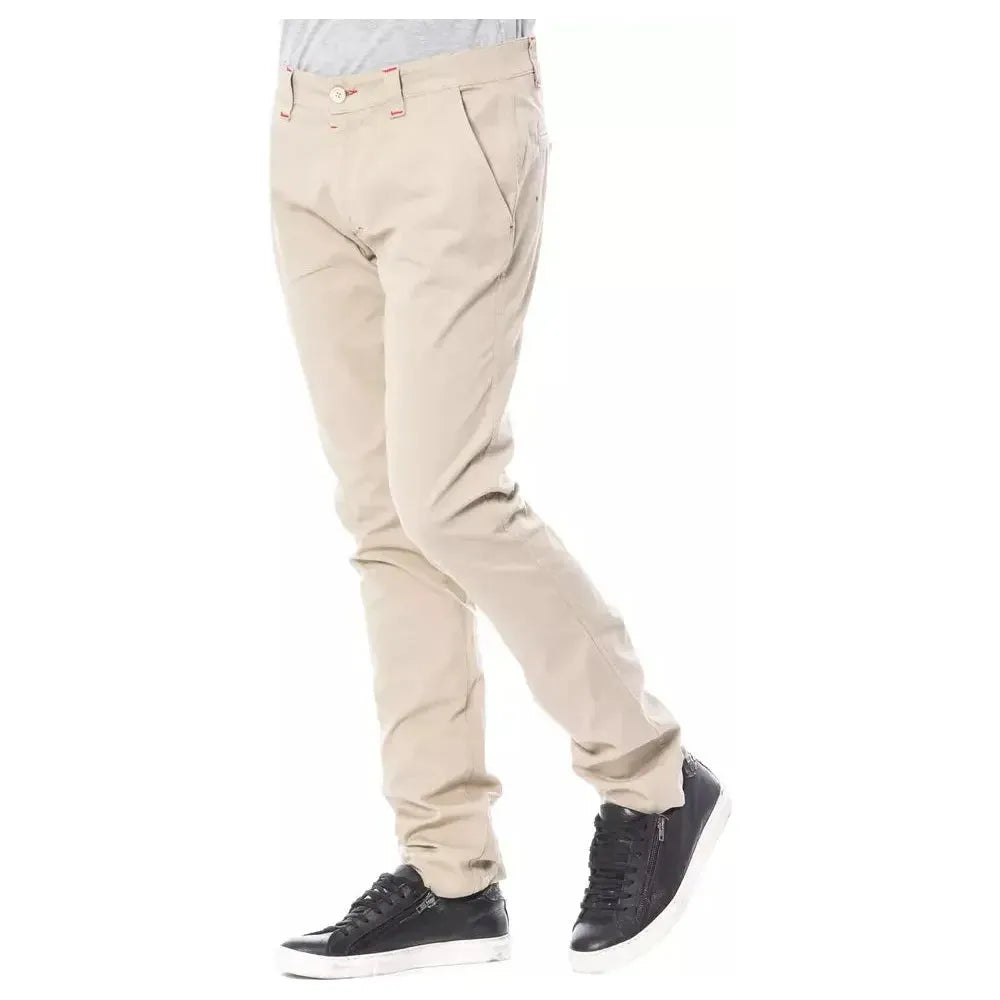 Verri Beige Cotton Men Chino Pant