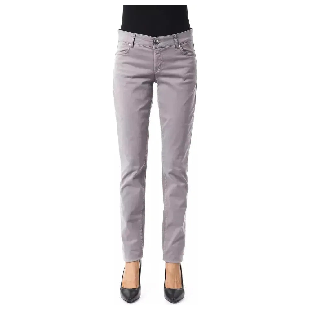 BYBLOS Gray Cotton Women's Pant