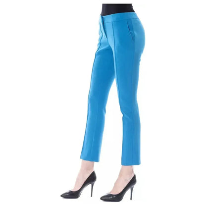 BYBLOS Light Blue Polyester Women Skinny Pant 1728,67345744032,BYBLOS,Clothing,IT38 | XS,IT40|S,Jeans & Pants - Women - Clothing,Light Blue,New with tags,Pants - Clothing,Skinny Pants - Pants - Clothing,Women,Women - Clothing