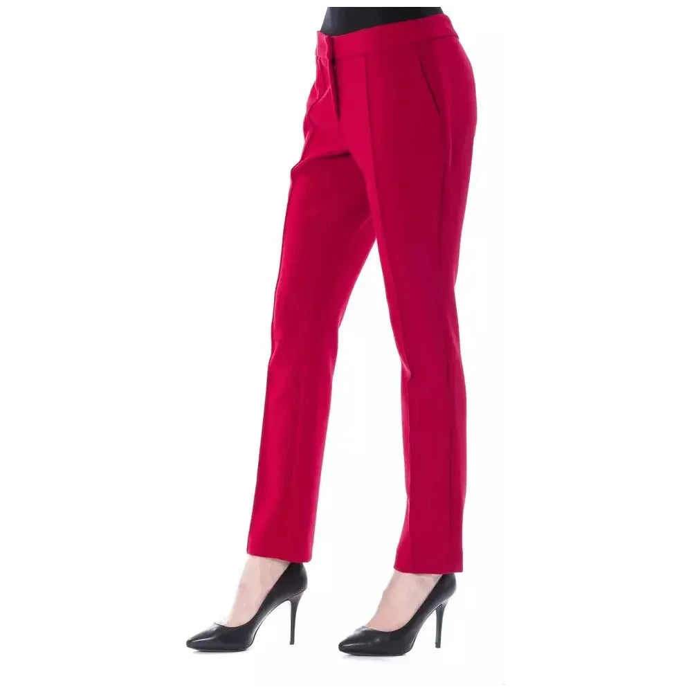 BYBLOS Fuchsia Polyester Women Pant 1728,67345744032,BYBLOS,Clothing,Fuchsia,IT42|M,Jeans & Pants - Women - Clothing,New with tags,Pants - Clothing,Women,Women - Clothing