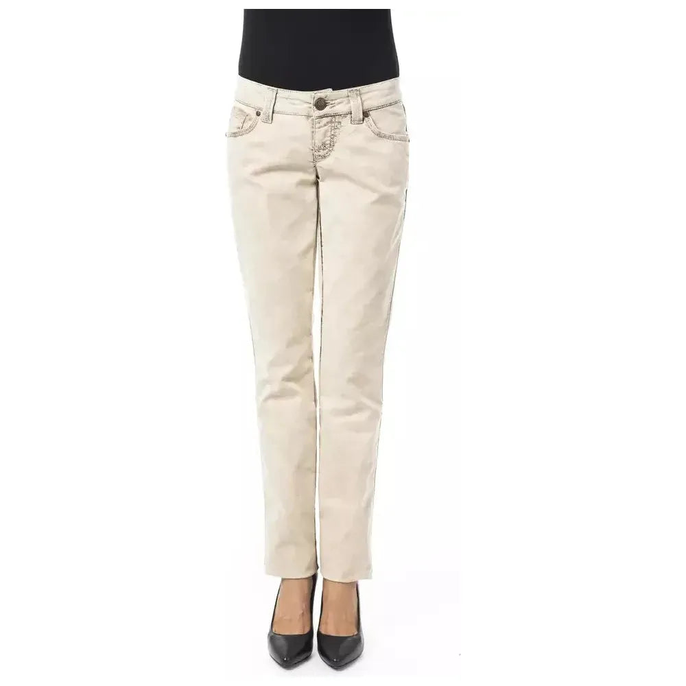 BYBLOS Beige Cotton Women Jeans 1728,67345744032,Beige,BYBLOS,Clothing,Jeans & Pants - Women - Clothing,Jeans Denim - Clothing,New with tags,Slim Fit Jeans - Jeans Denim - Clothing,W26,W30,Women,Women - Clothing