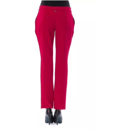BYBLOS Fuchsia Polyester Women Pant 1728,67345744032,BYBLOS,Clothing,Fuchsia,IT42|M,Jeans & Pants - Women - Clothing,New with tags,Pants - Clothing,Women,Women - Clothing