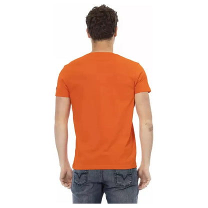 Trussardi Action Orange Cotton Men's T-Shirt Trussardi Action