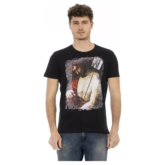 Trussardi Action Black Cotton Men's T-Shirt