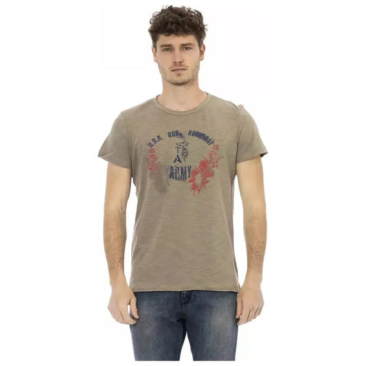 Trussardi Action "Green Cotton Men T-Shirt" Trussardi Action