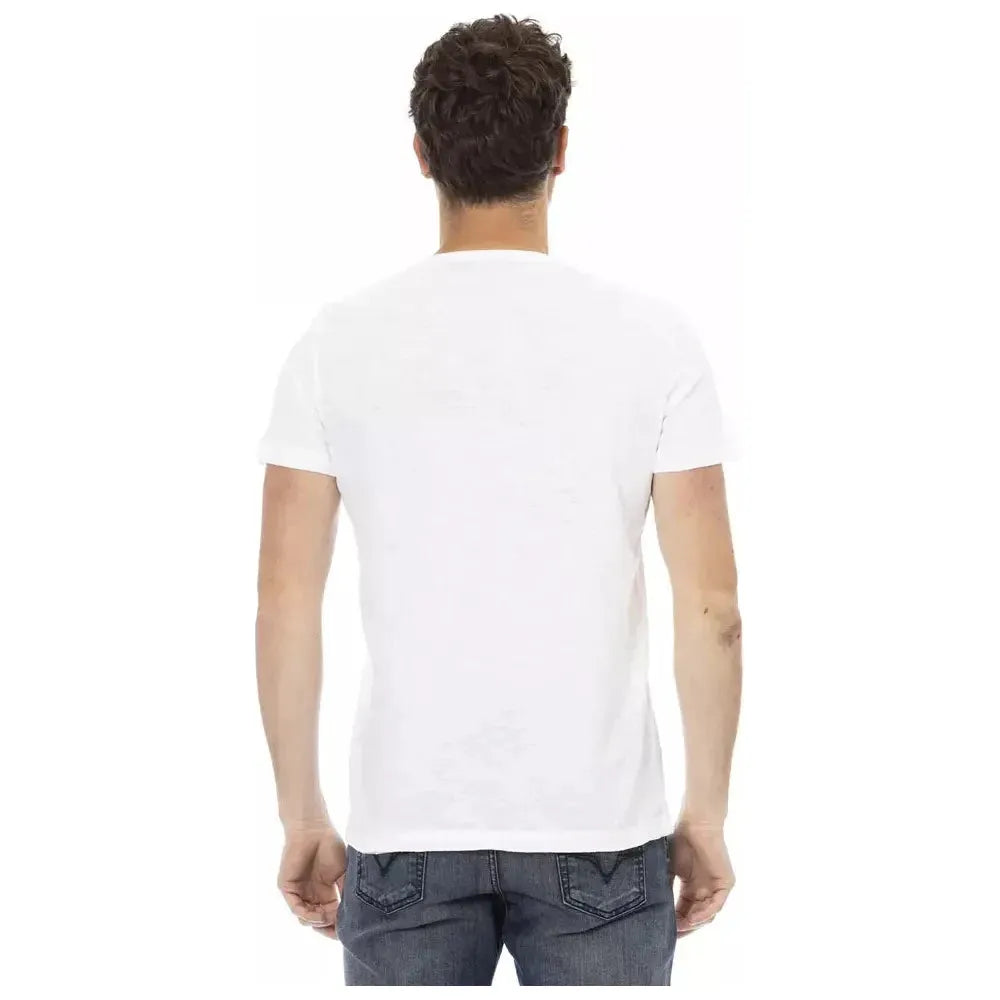 Trussardi Action White Cotton Men's T-Shirt Trussardi Action