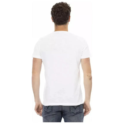 Trussardi Action White Cotton Men's T-Shirt Trussardi Action