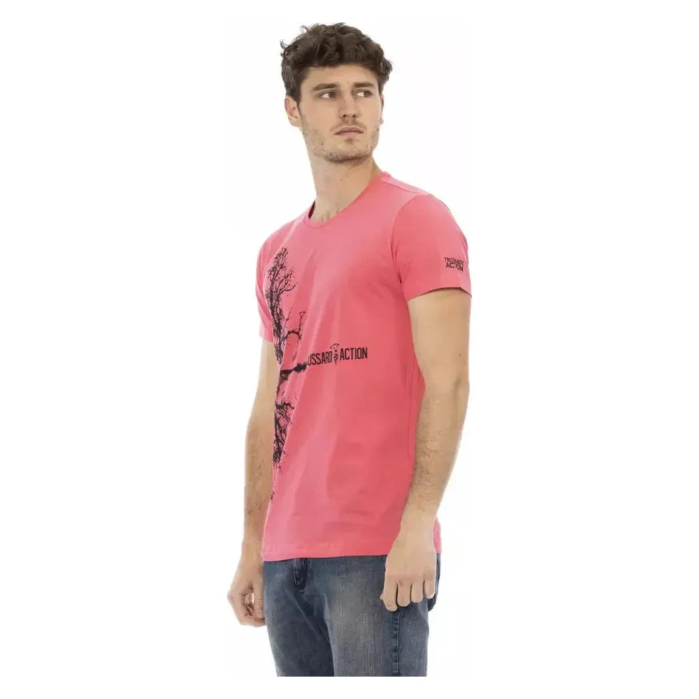 Trussardi Action Multicolor Cotton Men T-Shirt