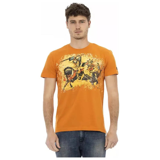 Trussardi Action "Orange Cotton Men T-Shirt" Trussardi Action