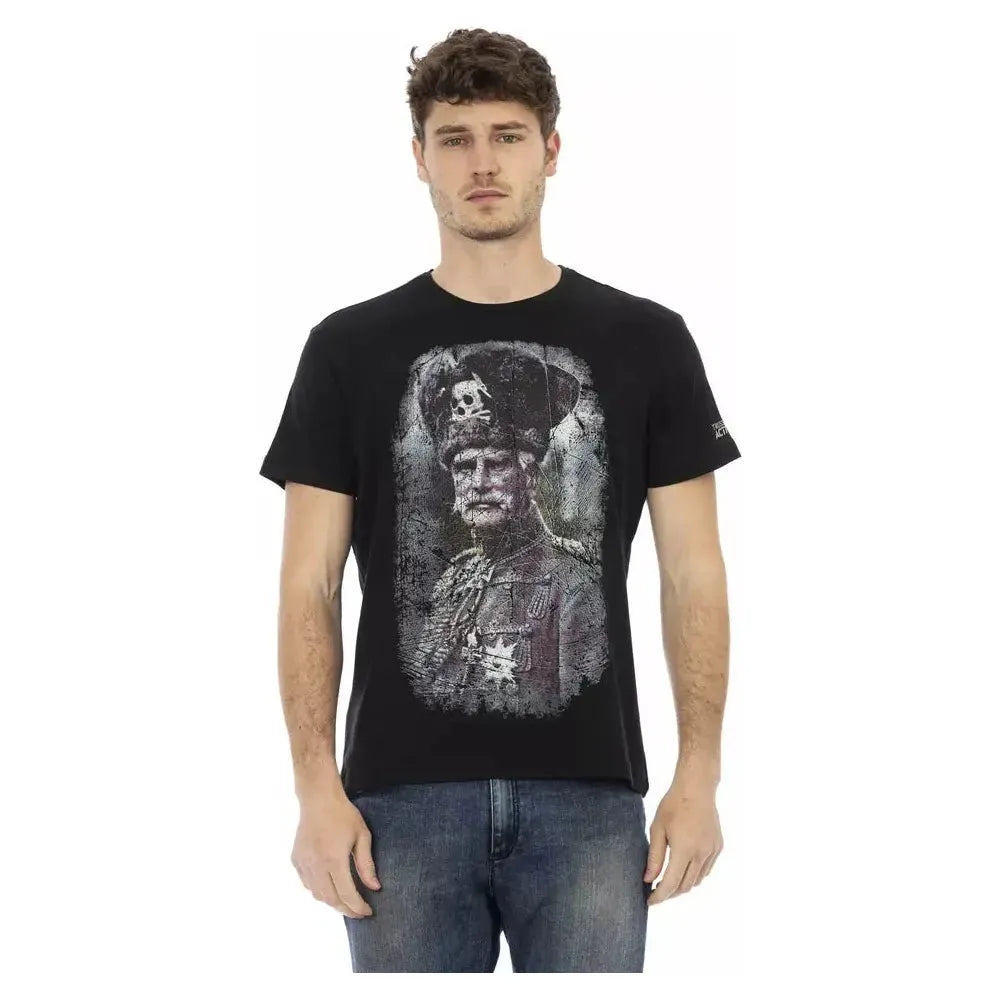 Trussardi Action Black Cotton Men's T-Shirt