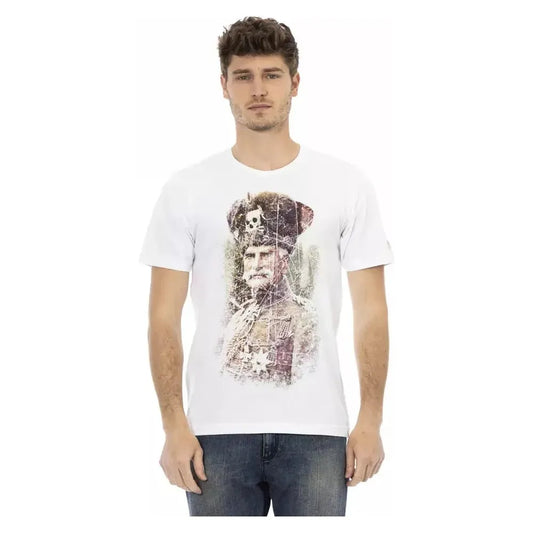 Trussardi Action White Cotton Men's T-Shirt Trussardi Action