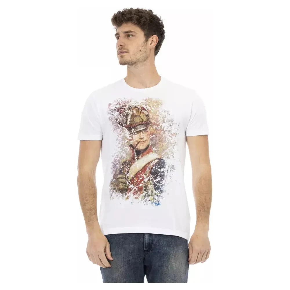 Trussardi Action White Cotton T-Shirt Trussardi Action