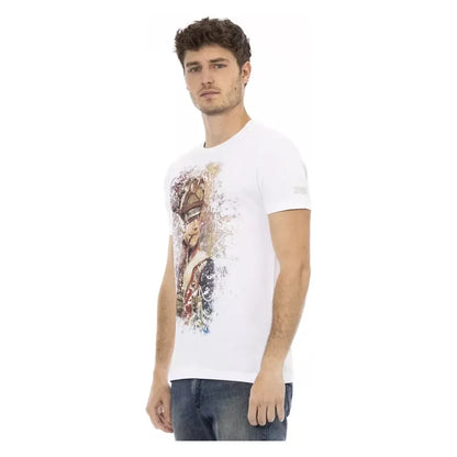 Trussardi Action White Cotton T-Shirt Trussardi Action