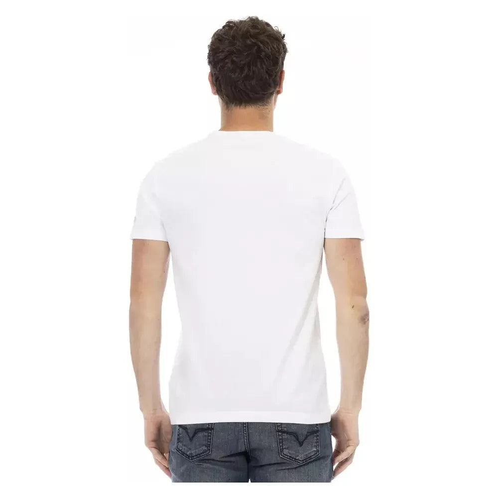 Trussardi Action White Cotton T-Shirt Trussardi Action