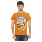 Trussardi Action Orange Cotton Men T-Shirt TR-22818-S