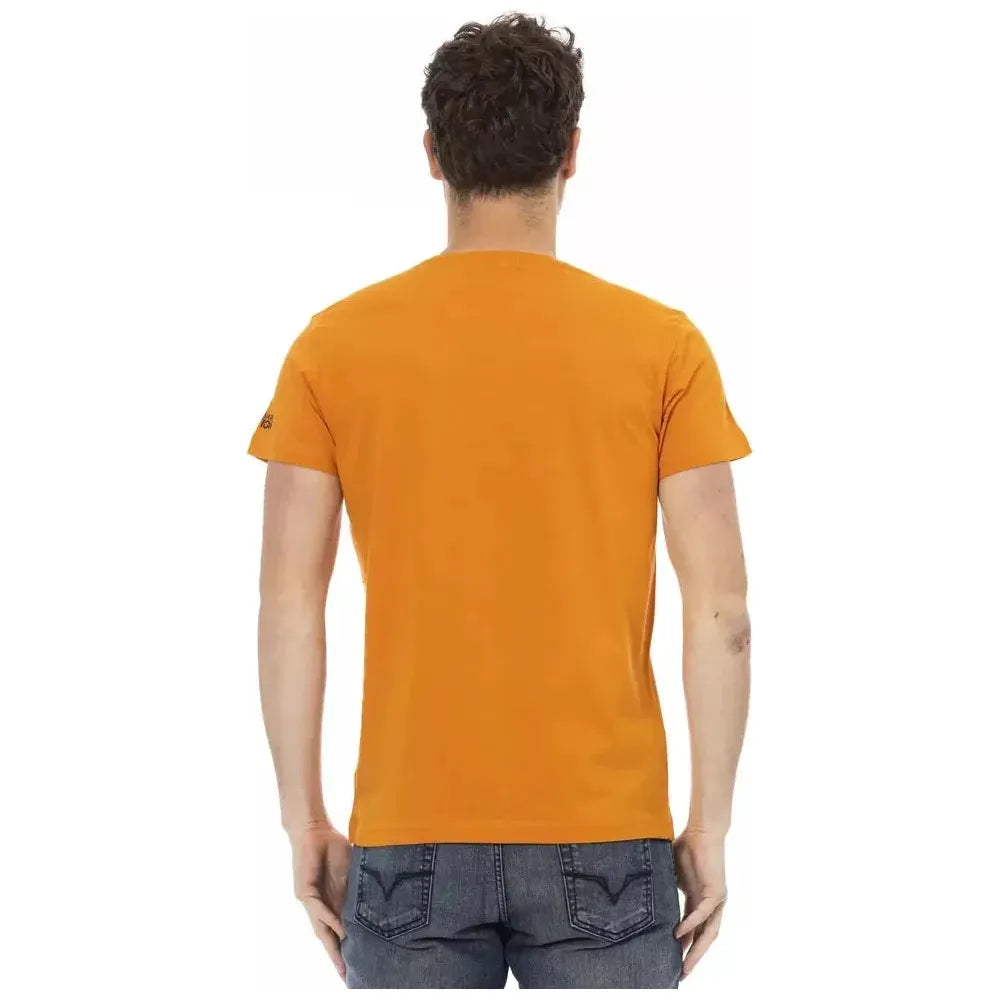 Trussardi Action Orange Cotton Men T-Shirt TR-22818-S