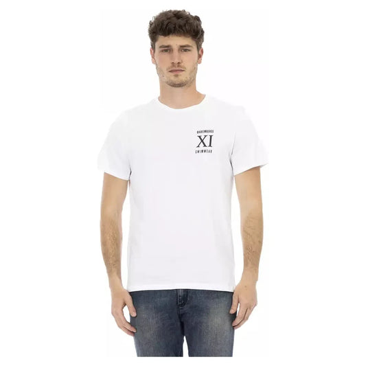 Bikkembergs White Cotton T-Shirt Bikkembergs