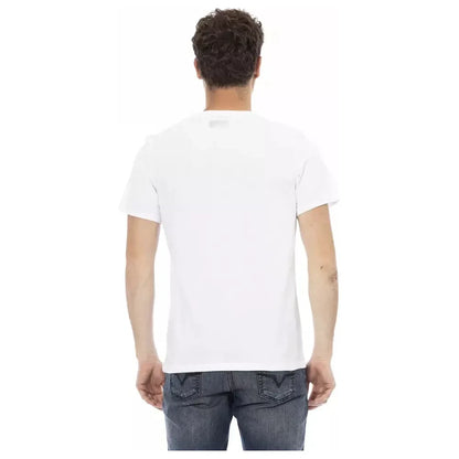 Bikkembergs White Cotton T-Shirt Bikkembergs