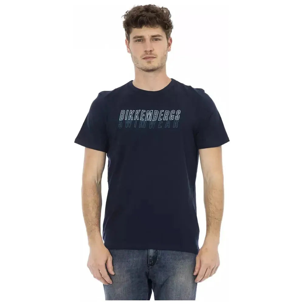 Bikkembergs Black Cotton Men T-Shirt