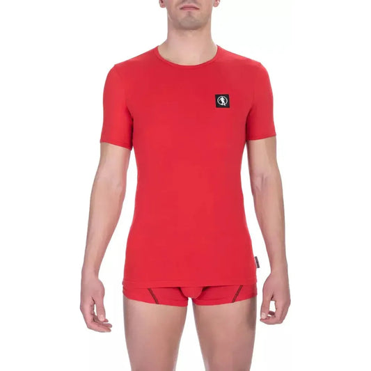 Bikkembergs Red Cotton Men's T-Shirt MAN T-SHIRTS