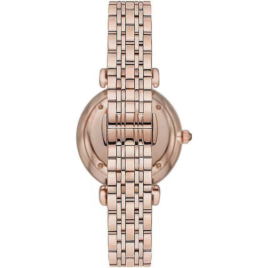 Emporio Armani Elegant Rose Gold-Tone Ladies Watch Emporio Armani Light Gray