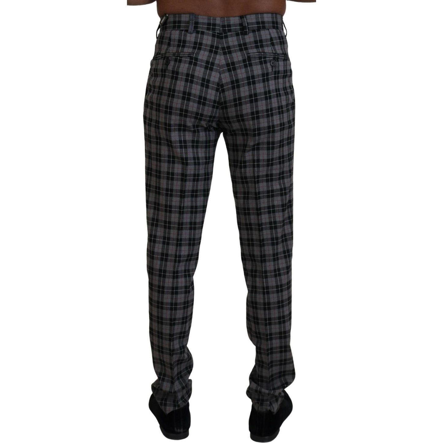 BENCIVENGA Gray Checkered Slim Fit Men Pants 1728,67345645728,BENCIVENGA,Clothing,Gray Patterned,IT46 | S,Jeans & Pants - Men - Clothing,Material: 80% Wool 20% Viscose,Men,Men - Clothing,New with tags,Pants - Clothing,Skinny Pants - Pants - Clothing