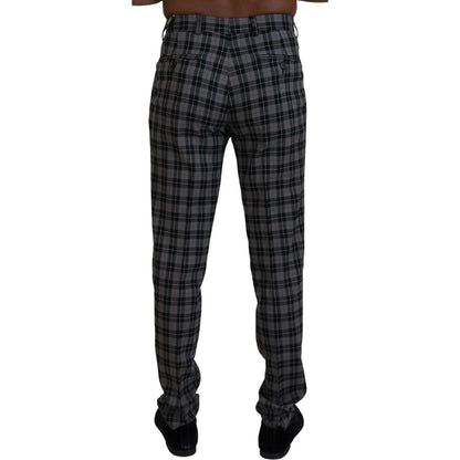 BENCIVENGA Gray Checkered Slim Fit Men Pants 1728,67345645728,BENCIVENGA,Clothing,Gray Patterned,IT46 | S,Jeans & Pants - Men - Clothing,Material: 80% Wool 20% Viscose,Men,Men - Clothing,New with tags,Pants - Clothing,Skinny Pants - Pants - Clothing