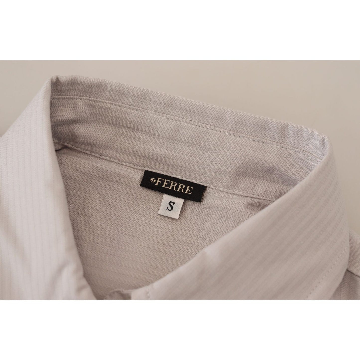 Ferre Light Gray Stripes Cotton Sleeveless Collared Top 1728,67345645728,Clothing,Ferre,Gray,IT40|S,Material: 100% Cotton,New with tags,Sleeveless - T-Shirts - Clothing,T-Shirts - Clothing,Tops & T-Shirts - Women - Clothing,Women,Women - Clothing