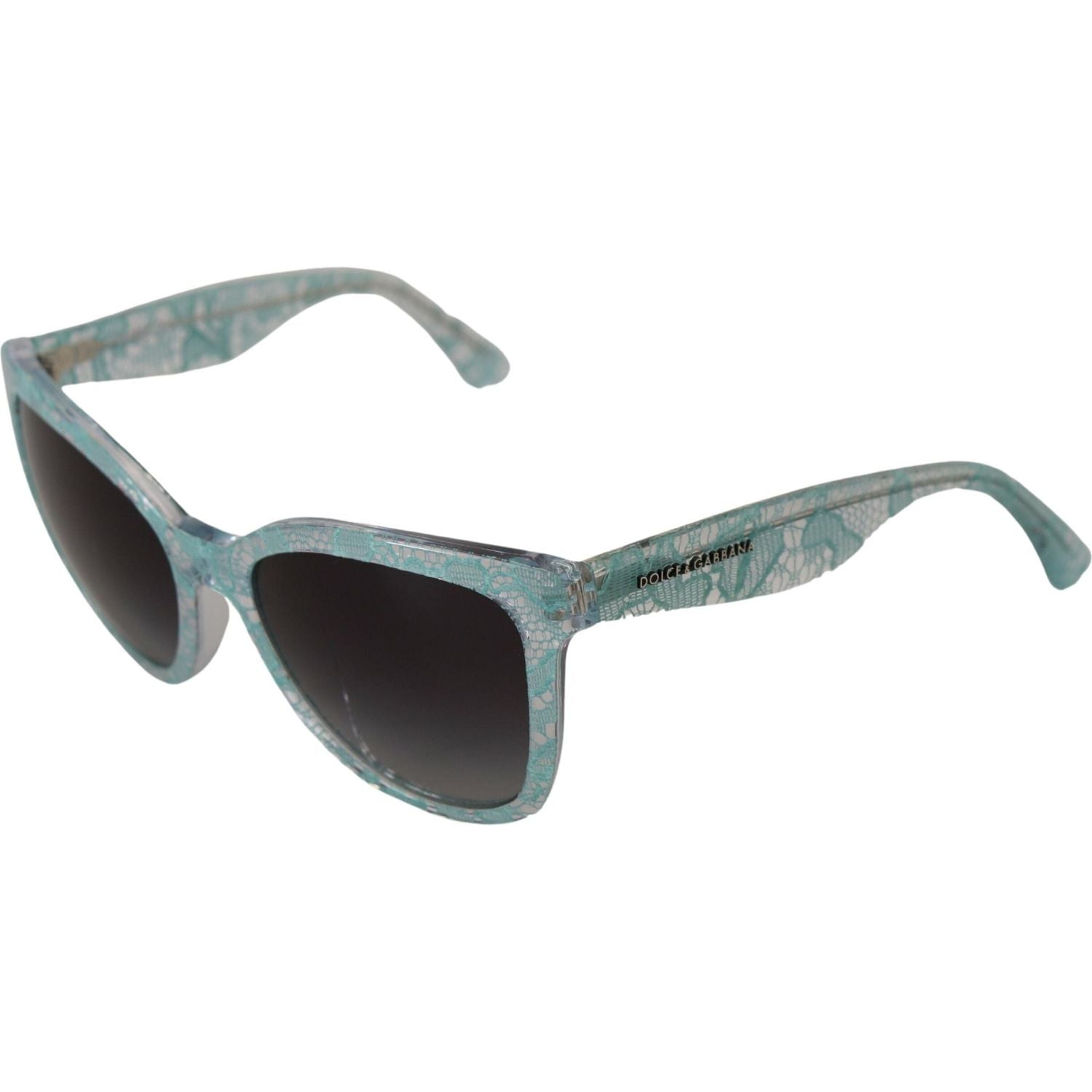 Dolce & Gabbana Blue DG4190 Lace Crystal Acetate Butterfly Sunglasses