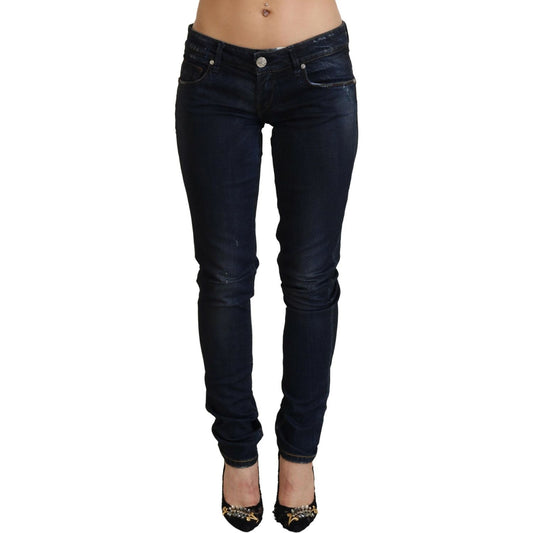 Acht Blue Low Waist Slim Fit Women Denim Jeans