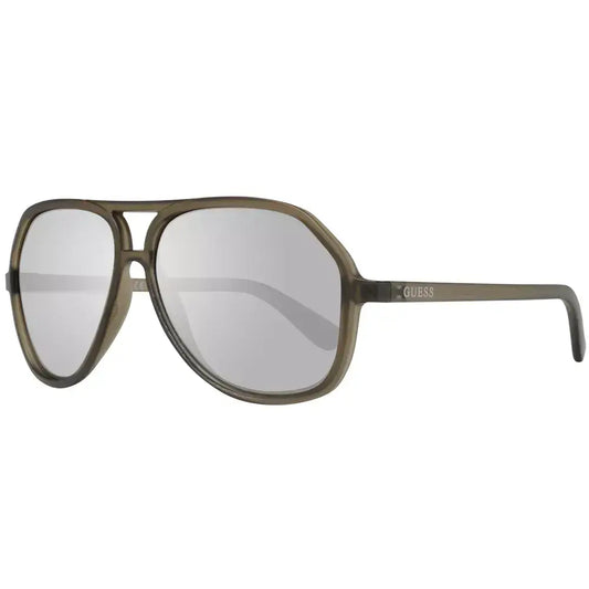 Guess Brown Men Sunglasses Guess Gray