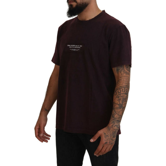 Dolce & Gabbana Bordeaux Crewneck Short Sleeve T-shirt TSH83958-46