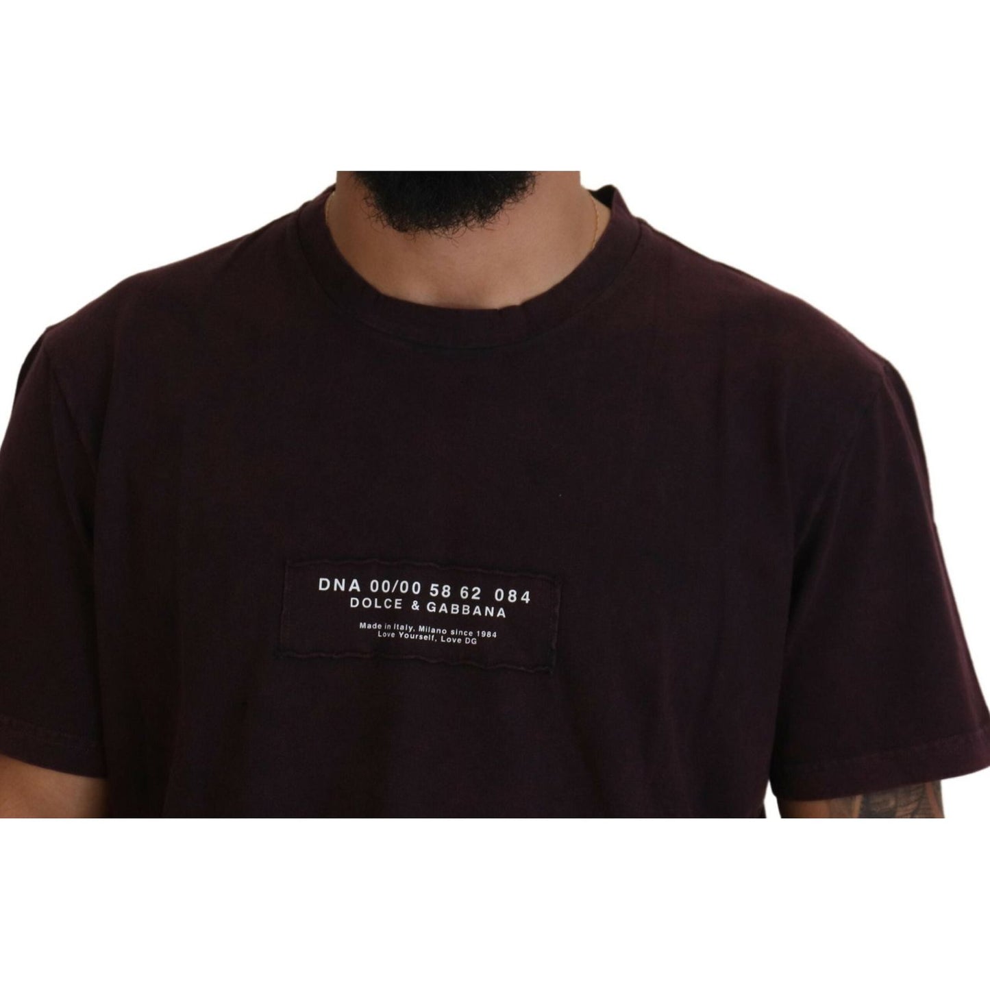 Dolce & Gabbana Bordeaux Crewneck Short Sleeve T-shirt TSH83958-46
