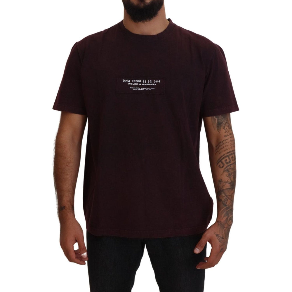 Dolce & Gabbana Bordeaux Crewneck Short Sleeve T-shirt TSH83958-46