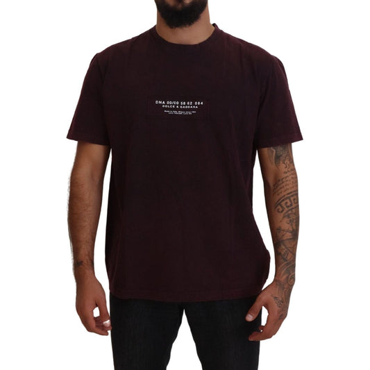 Dolce & Gabbana Bordeaux Crewneck Short Sleeve T-shirt TSH83958-46