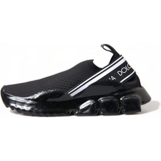 Dolce & Gabbana Chic Monochrome Sorrento Sneakers Dolce & Gabbana Dark Slate Gray