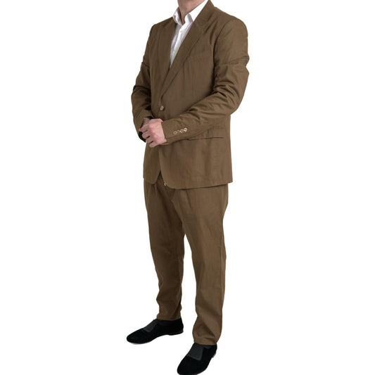 Dolce & Gabbana Brown 2 Piece Single Breasted TAORMINA Suit