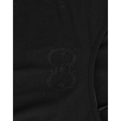 Cavalli Black Cotton Top 13% Elastan,1728,67345645728,Black,Cavalli,Clothing,IT44|L,IT46|XL,Material: 87% Cotton,New with tags,T-Shirts - Clothing,T-Shirts - T-Shirts - Clothing,Tops & T-Shirts - Women - Clothing,Women,Women - Clothing
