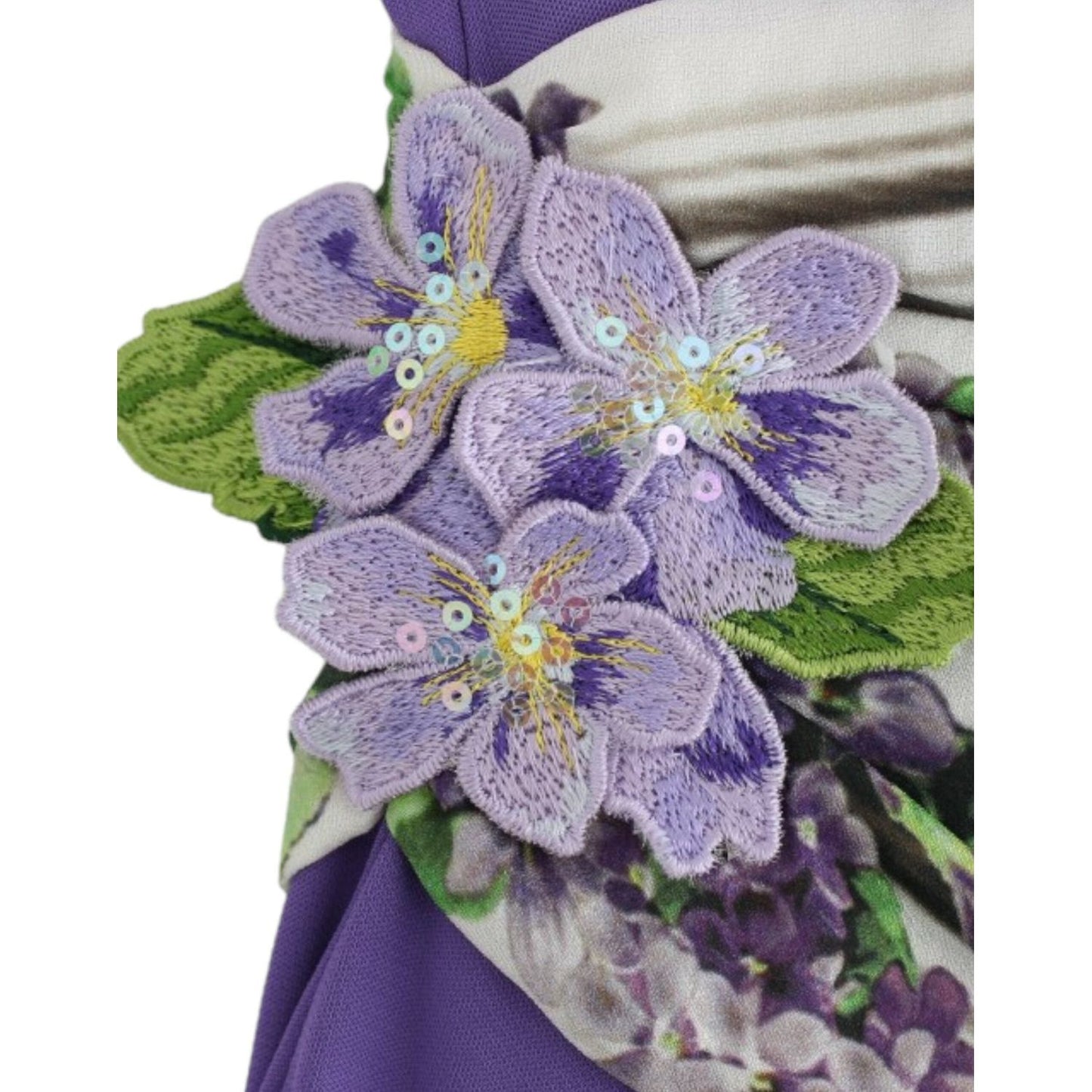 Cavalli Purple longsleeved dress