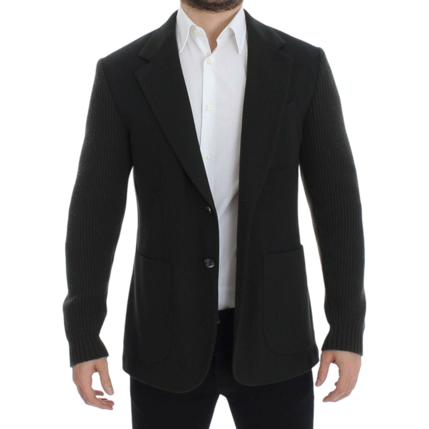 Dolce & Gabbana Green cashmere two button blazer