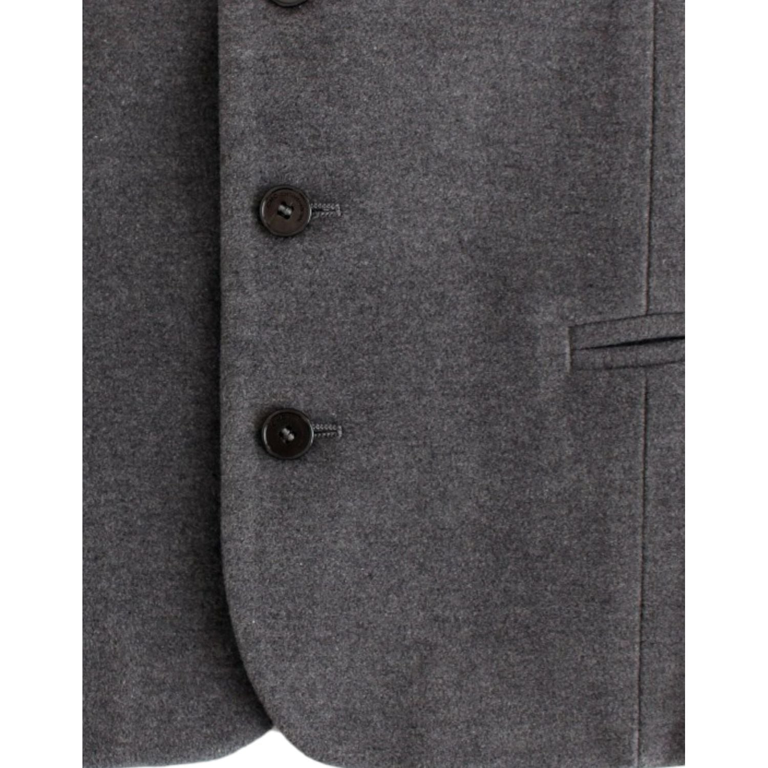 Costume National Gray cotton blend casual vest