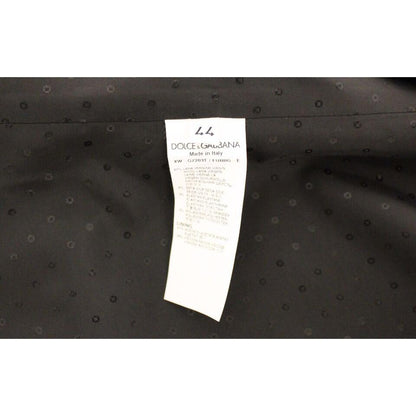 Dolce & Gabbana Black Wool Silk Stretch Dress Vest Blazer Dolce & Gabbana