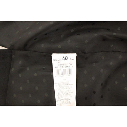 Dolce & Gabbana Black Wool Silk Stretch Dress Vest Blazer Dolce & Gabbana