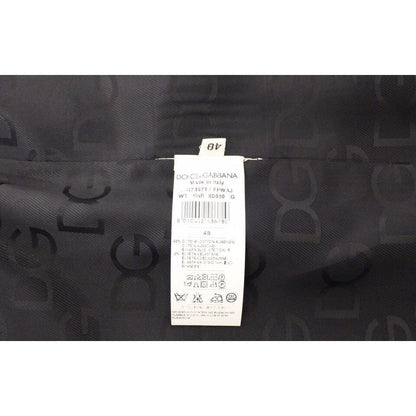 Dolce & Gabbana Blue Cotton Stretch Dress Vest Blazer Dolce & Gabbana