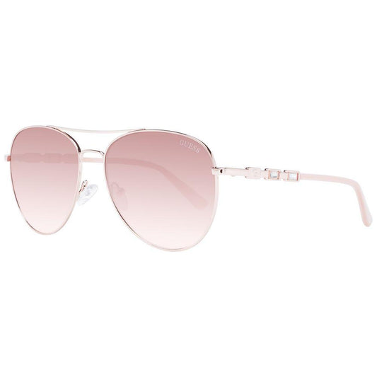 Guess Rose Gold Metal Sunglasses